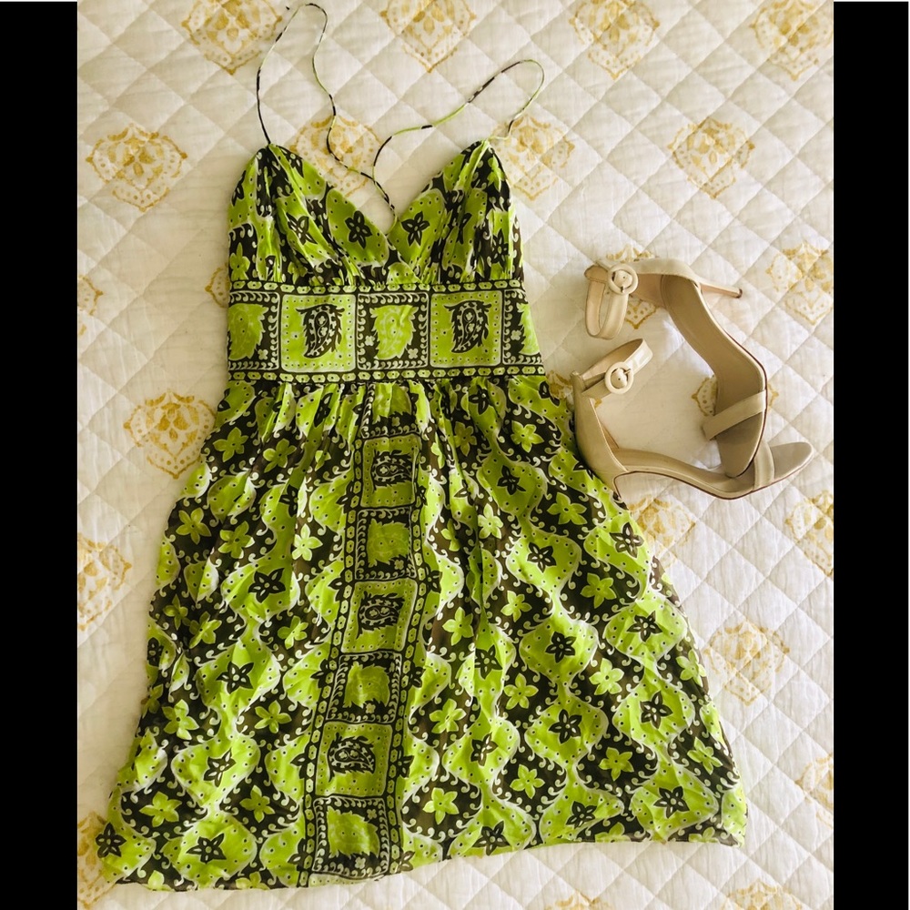 Milly Green Spring Dress